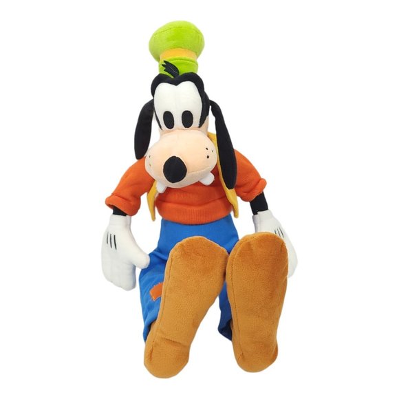 Disney Goofy Plush 20" Doll Stuffed Animal Toy Green Hat Yellow Vest - Picture 1 of 12